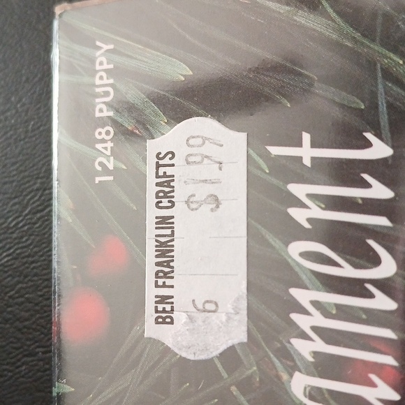 VTG Designs for the Needle Christmas Ornament Cross Stitch Kit 1248 Puppy Dog - Picture 7 of 8